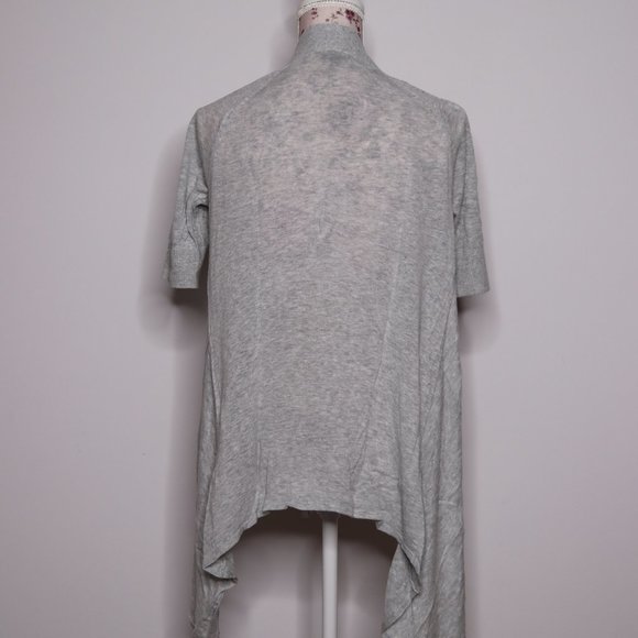 EXPRESS 100% Cotton Waterfall Drape Front Cardigan - Picture 11 of 16